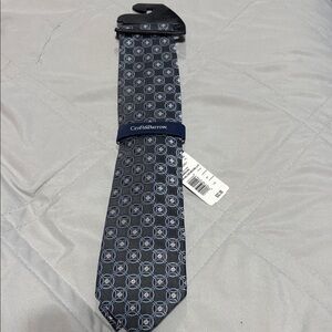 Croft & Barrow Men's Navy Geometric Tie
